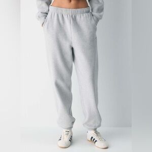 Aritzia Women's Cozy Heather Chrome Sweatfleece Mega Jogger